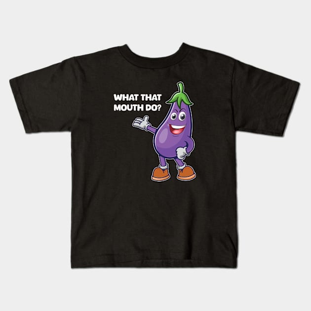 The Eggplant Kids T-Shirt by theteerex